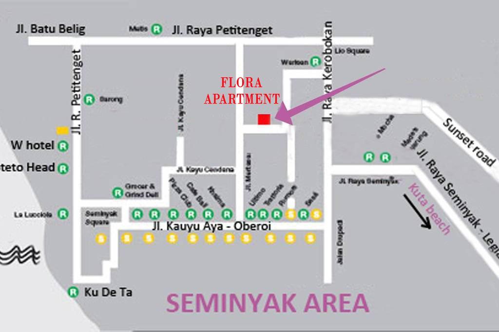 סמיניאק Flora Apartment Bali מראה חיצוני תמונה
